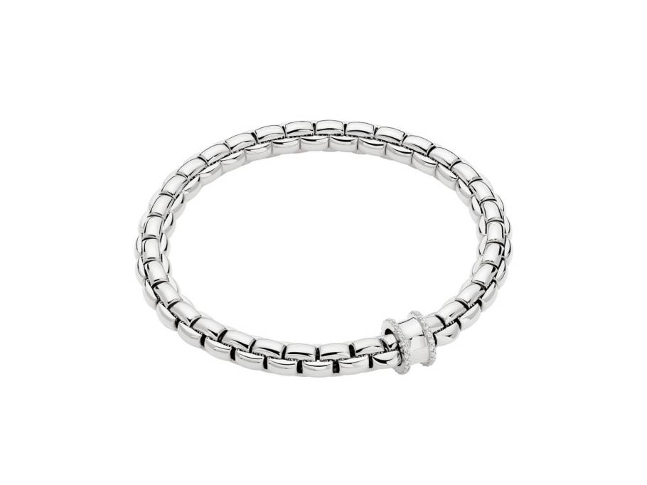  Eka Flex'It Armband  mittel Weißgold 1 Ronde mit Brillanten 0,21ct M flexibel