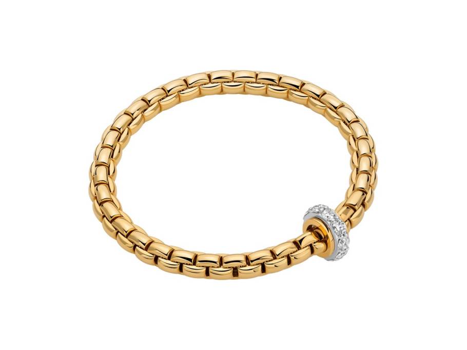  Eka Flex'It   Armband  mittel Gelbgold 1 Ronde mit Brillanten 1,22ct M flexibel