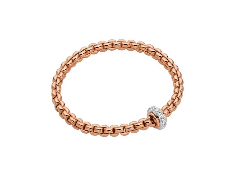  Eka Flex'It   Armband   schmal Roségold 1 Ronde mit Brillanten 0,89ct M flexibel