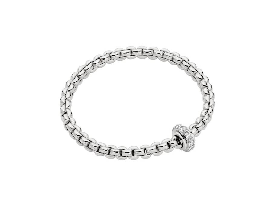  Eka Flex'It   Armband   schmal Weißgold 1 Ronde mit Brillanten 0,89ct M flexibel