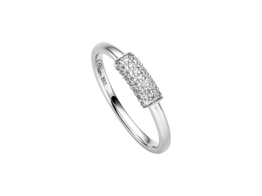 Ring Weißgold mit Brillanten 0,180ct