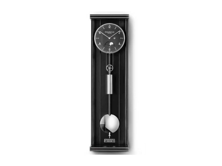  Seilzug Regulator Wanduhr Opus PM 70 II S schwarzes Zifferblatt Limited Edition