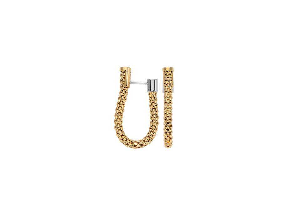  Essentials Steckcreolen  Gelbgold  klein