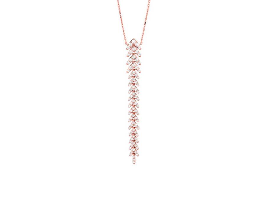 Mini Smart Collier Rosegold mit Diamanten 