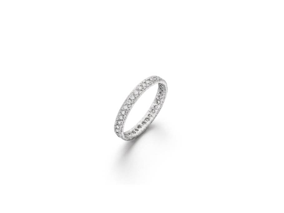 Figaro Memoire-Ring Weißgold 2,9mm mit Brillanten 0,300ct
