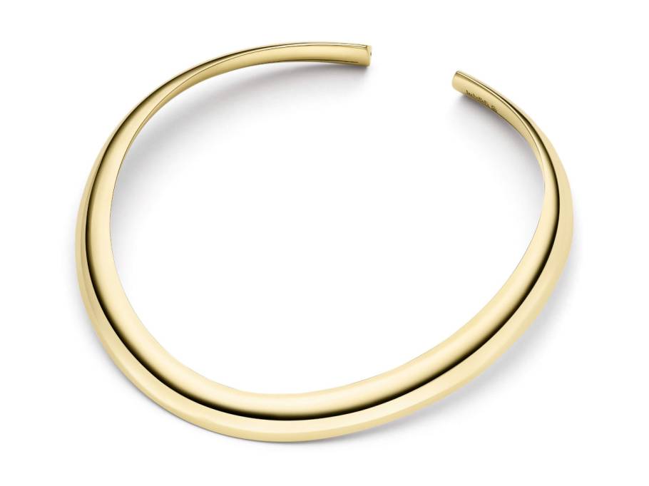 Flix.Flex Halsreif Navette Gelbgold 14mm