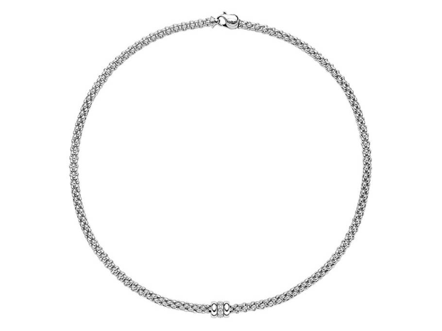 FlexIt Solo Collier Weißgold 43 cm