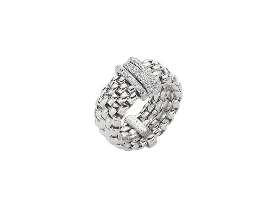 Panorama Ring Weißgold mit Brillanten