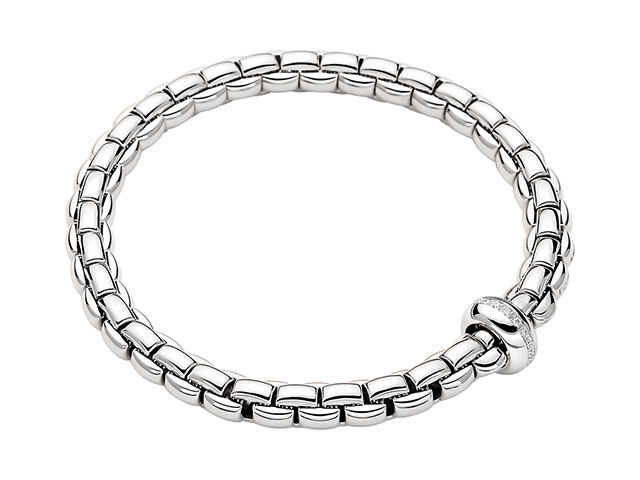  FlexIt Armband schmal mit Brillanten Weißgold