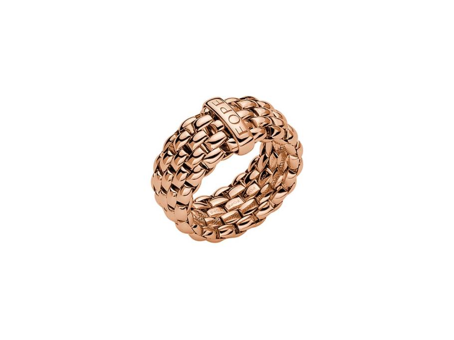 Essentials Ring Roségold flach breit