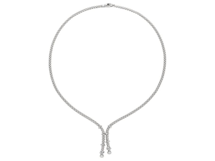 Prima Y-Collier  Weißgold mit Brillanten