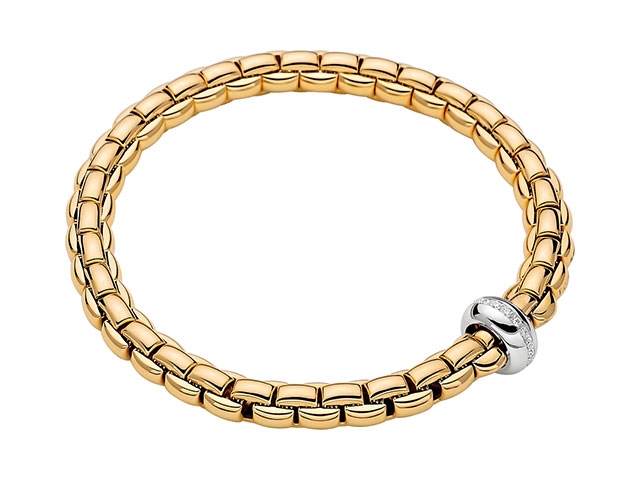  FlexIt Armband schmal mit Brillanten Gelbgold