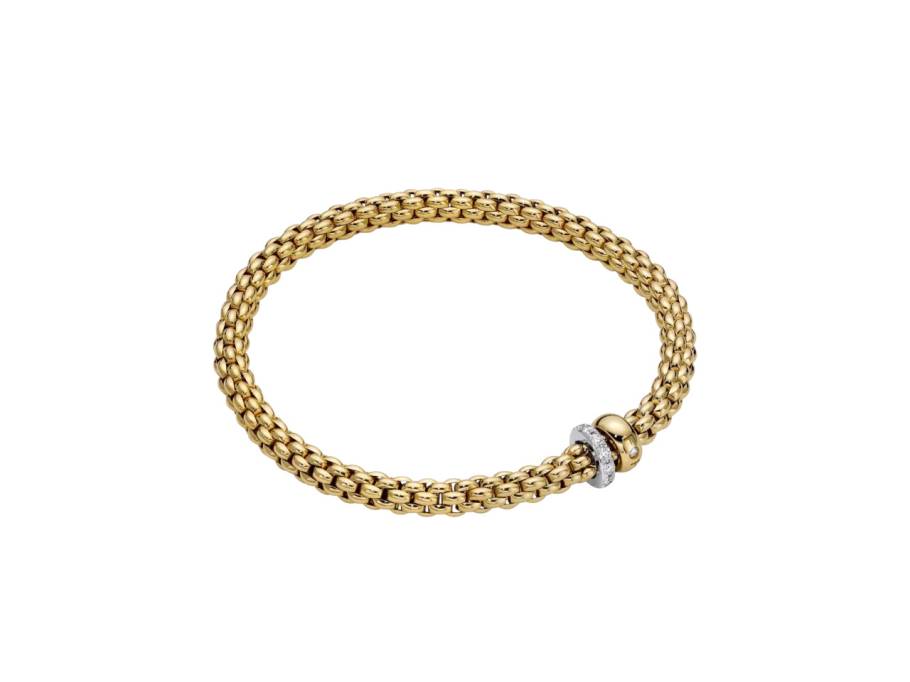 Solo Flex'it Armband Gelbgold mit Brillanten 0,290ct M flexibel