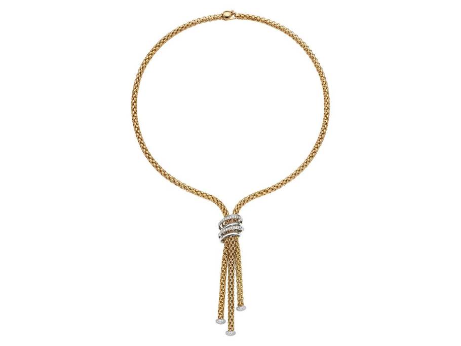 FlexIt Solo Collier Gelbgold mit Brillanten