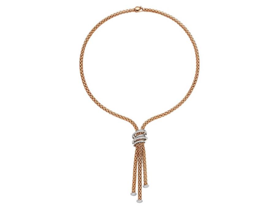 FlexIt Solo Collier Roségold mit Brillanten