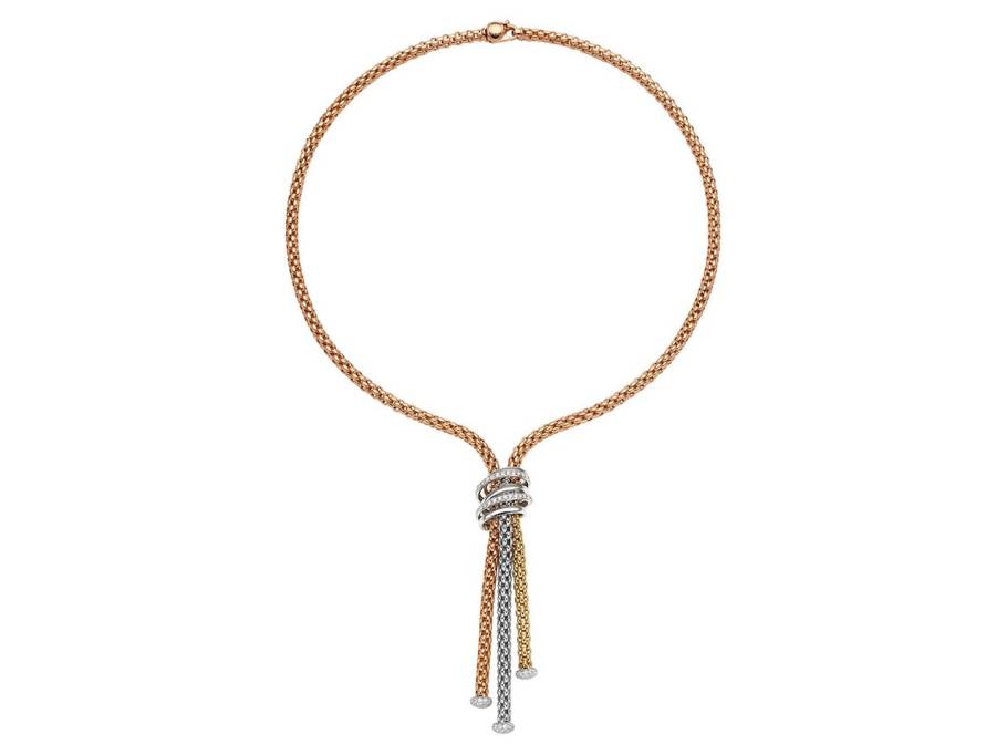 FlexIt Solo Collier Roségold mit Brillanten