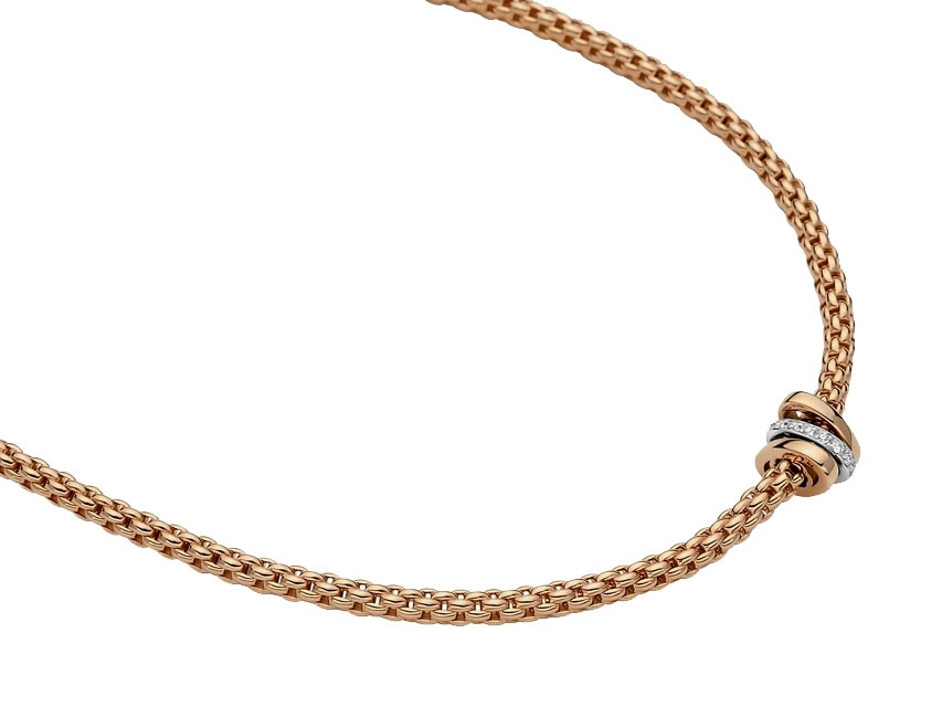 Prima Collier mit   Brillanten Roségold