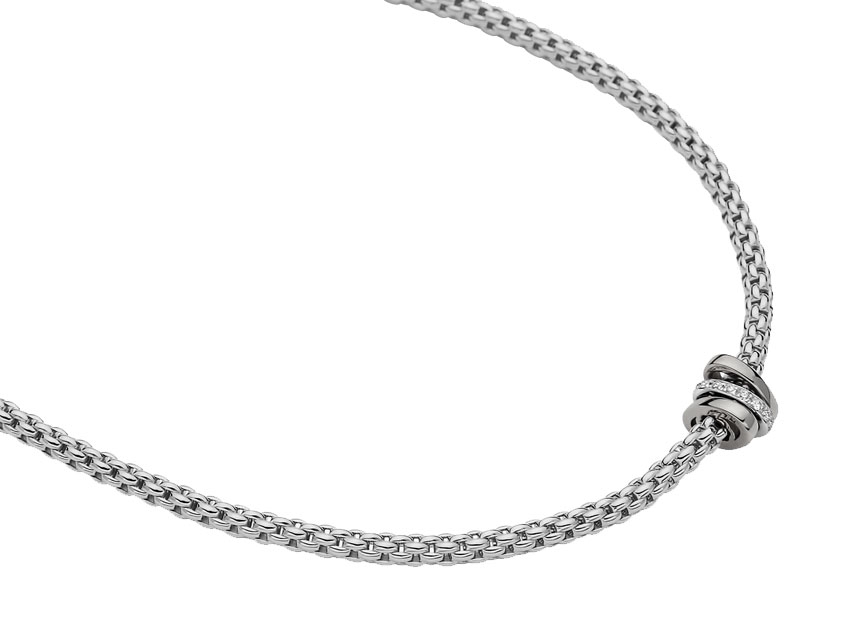 Prima Collier mit   Brillanten Weißgold