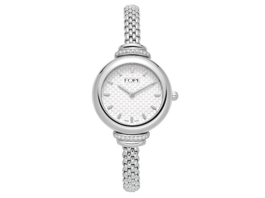 Ladyfope FlexIt Uhr Weißgold mit Brillanten