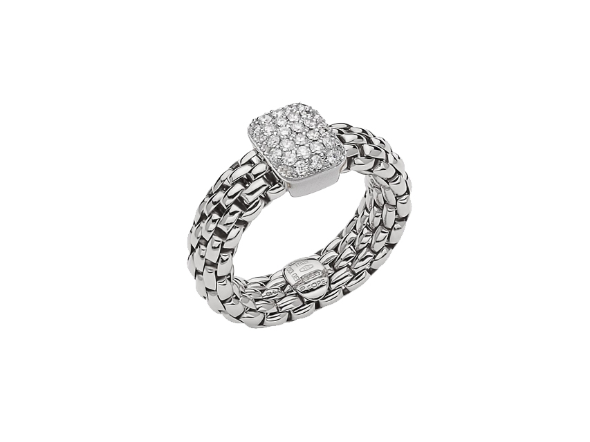 FlexIt Vendôme Ring Weißgold Weite M Brillanten 0,410ct flexibel