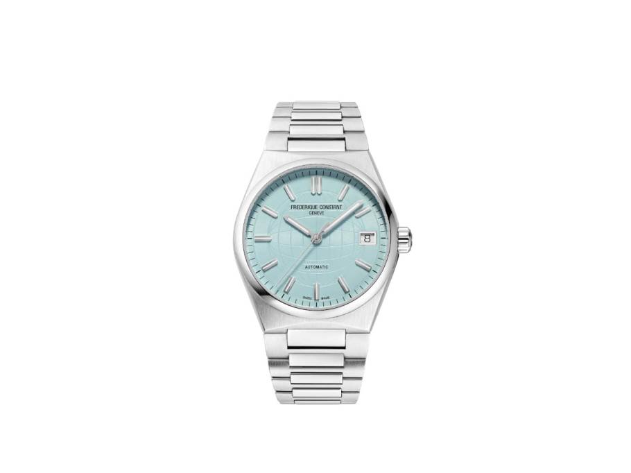 Highlife Ladies Speciale France & Benelux Automatik Edelstahl 34mm hellblaues Zifferblatt Metallband