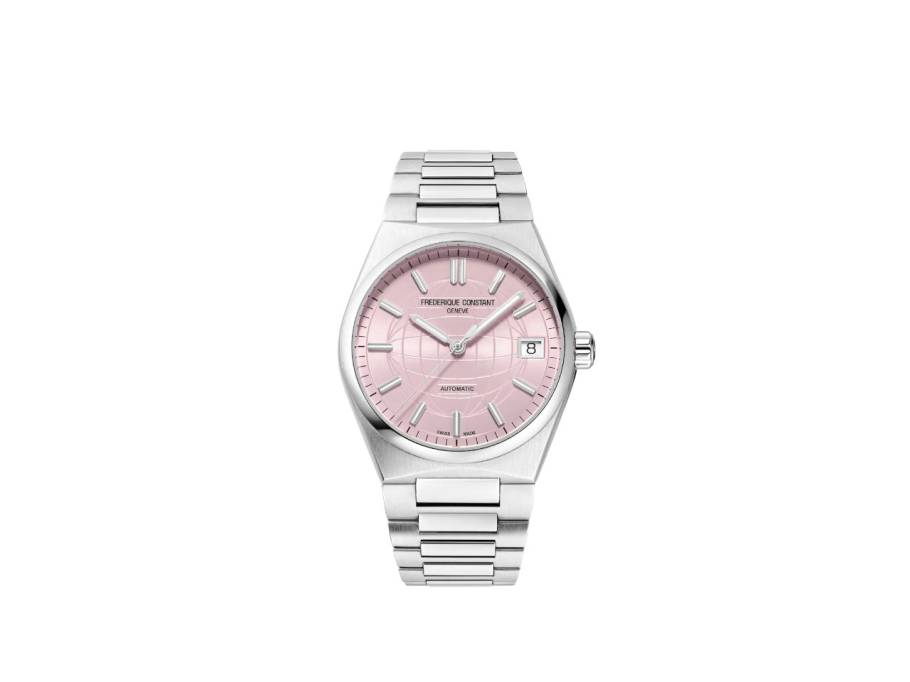 Highlife Ladies Speciale France & Benelux Automatik Edelstahl 34mm rosa Metallband