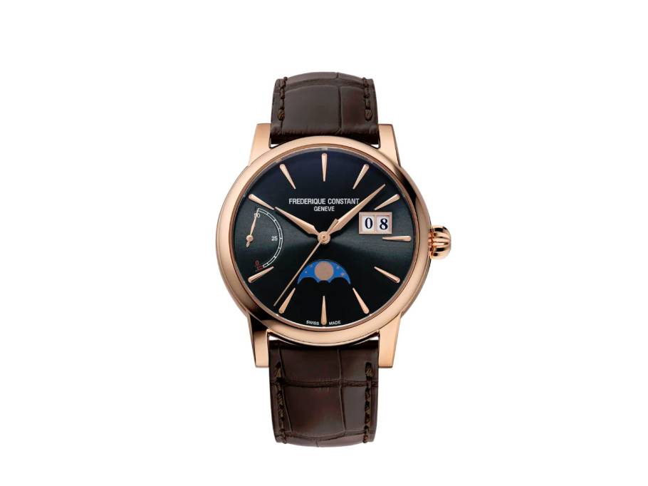 Manufacture Classic Power Reserve Big Date Limited Edition Automatik Roségold 40mm schwarzes Zifferblatt braunes Lederband