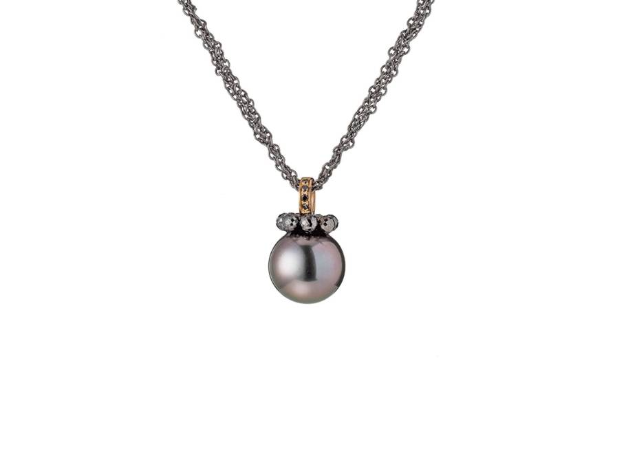  Rendezvous Collier Silber schwarz rhodiniert 135 Jahre Juwelier Roller Limited Edition