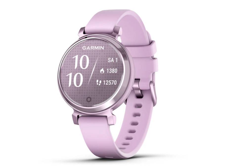 Lily 2 Smartwatch Aluminium eloxiert 35mm fliederfarbenes Display fliederfarbenes Silikonband