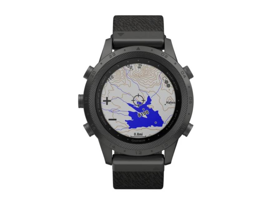 MARQ Commander digital schwarzes Jacquard-Weave Nylonarmband