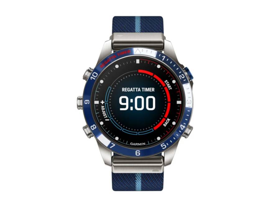 MARQ Captain Gen 2 digital Titan 46mm blaues Jacquard-Nylonband