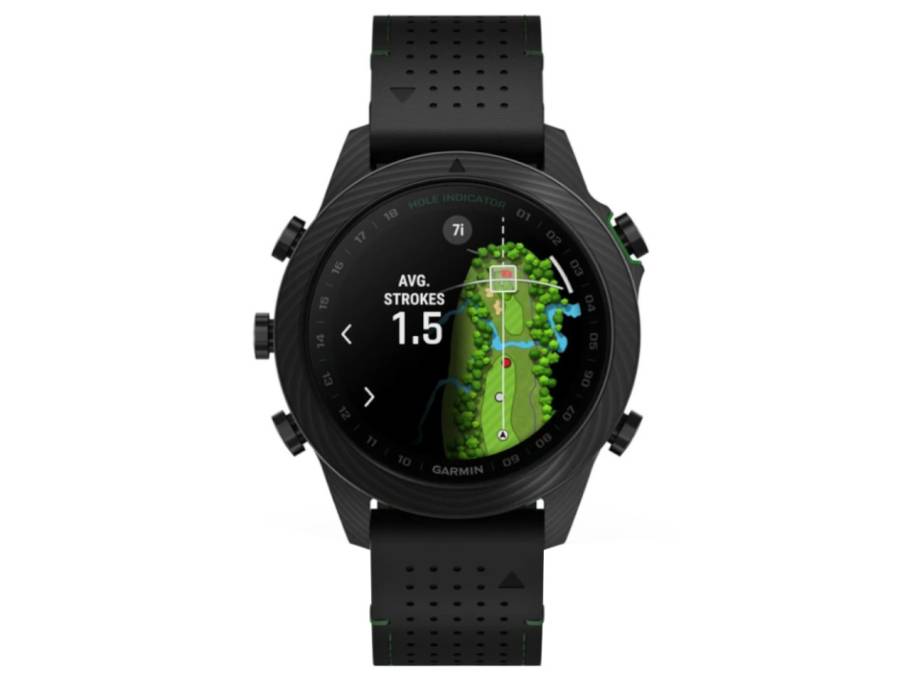    MARQ Golfer Gen 2 Carbon Edition Carbon 46mm digital schwarzes Lederband