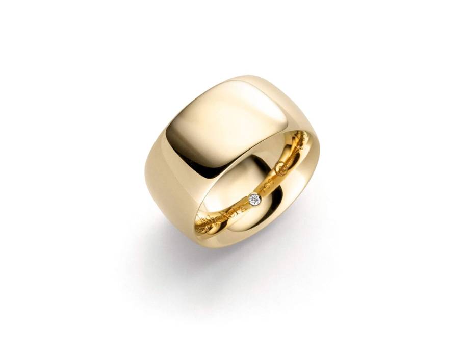 Navette Ring 11 Gelbgold