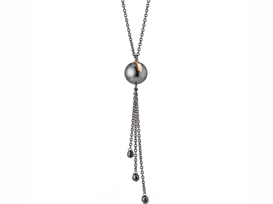 Urban Bolero Collier Silber Rosegold Weißgold mit Tahitiperle
