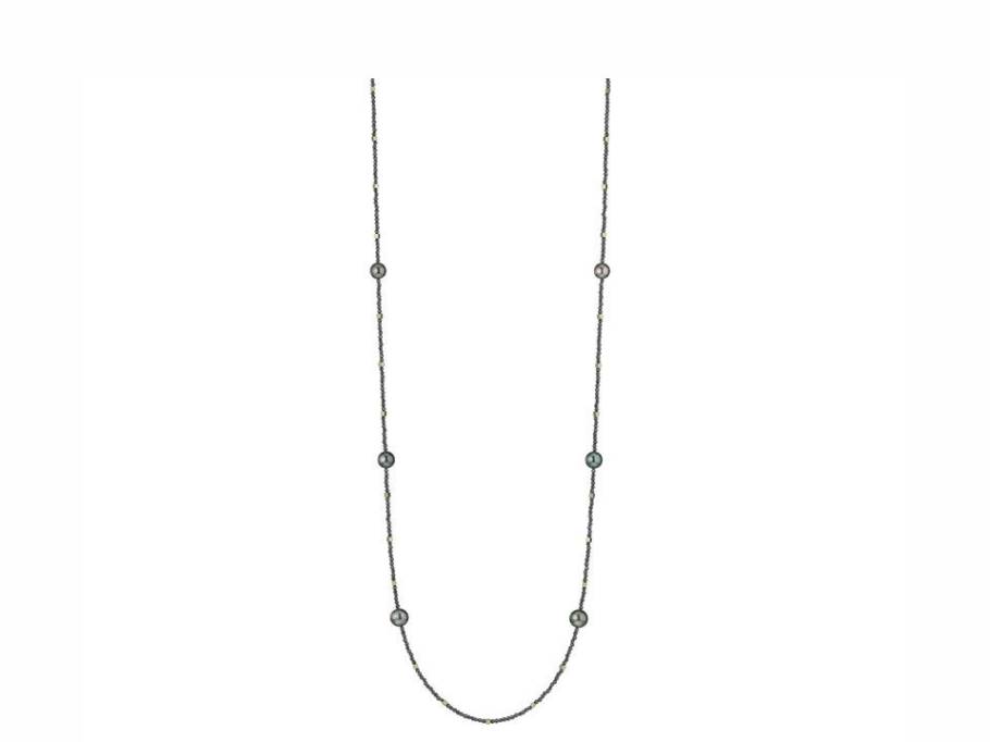 Urban Big Bang Collier Schwarz mit Zuchtperle