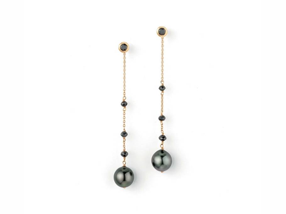 Castaway Ohrhänger Rosegold mit Tahitiperlen