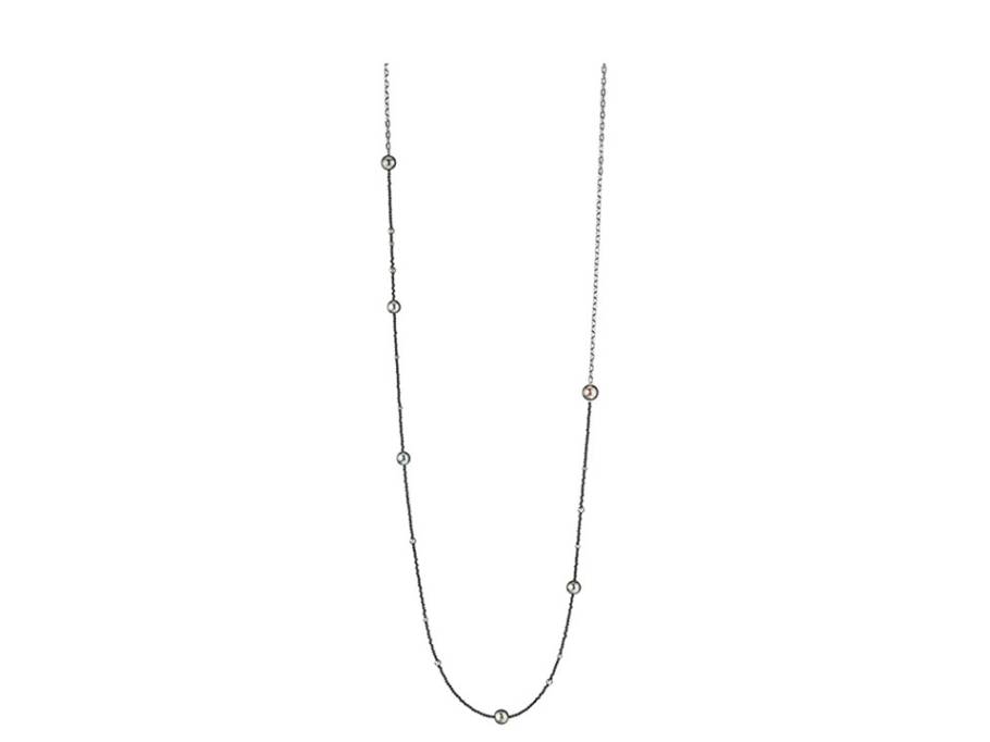 Urban Big Bang Collier Schwarz mit Zuchtperle