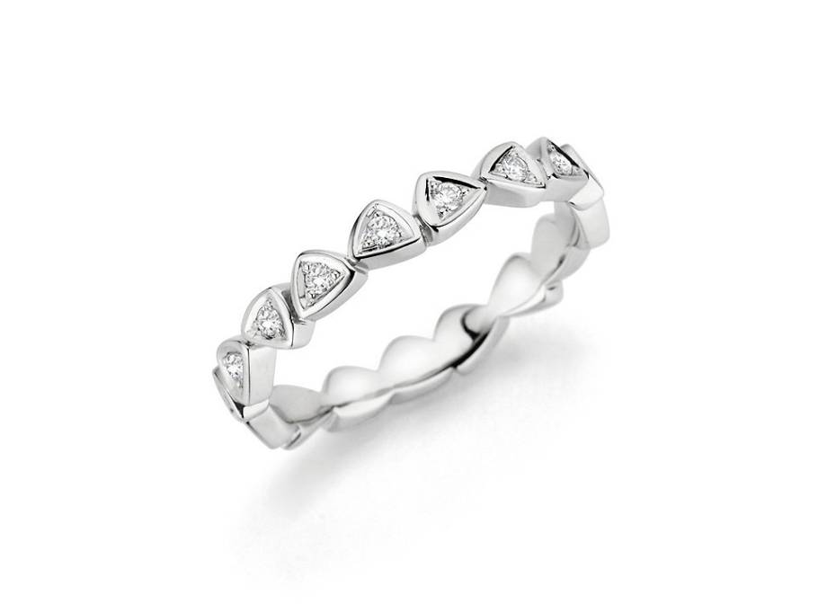 Wave Ring Platin mit Brillanten 0,255ct