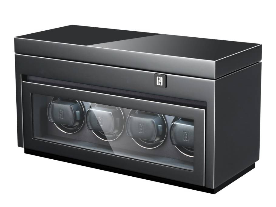 Gentlemen  4+6 Uhrenbeweger Black Highgloss