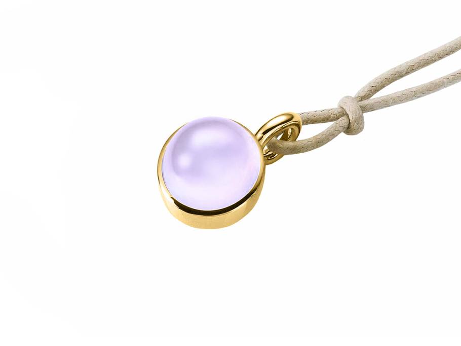 Anhänger Blub Gelbgold Chalcedon 8,45ct 14mm 