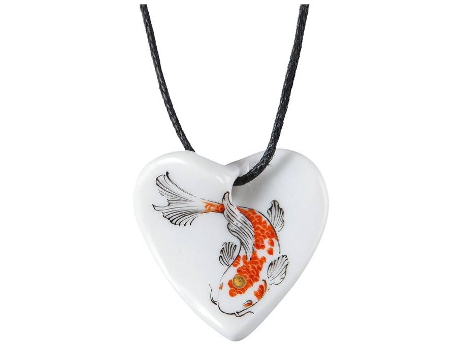 Anhänger Geschwungenes Herz "Koi"