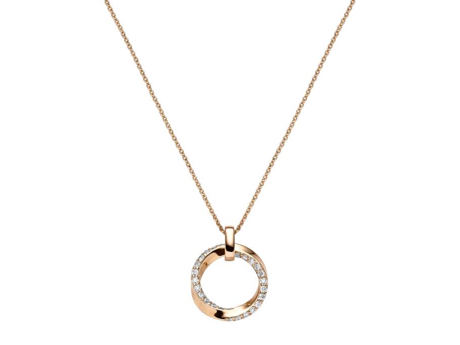 Panta Rhei Anhänger Roségold mit Brillanten 0,420ct