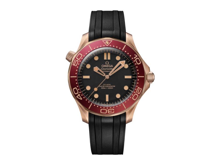 Seamaster Diver 300M Automatik Bronze 42mm schwarzes Zifferblatt schwarzes Kautschukband