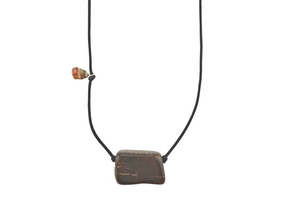 Chemnitz Rocks Collier 90cm mit versteinertem Holz