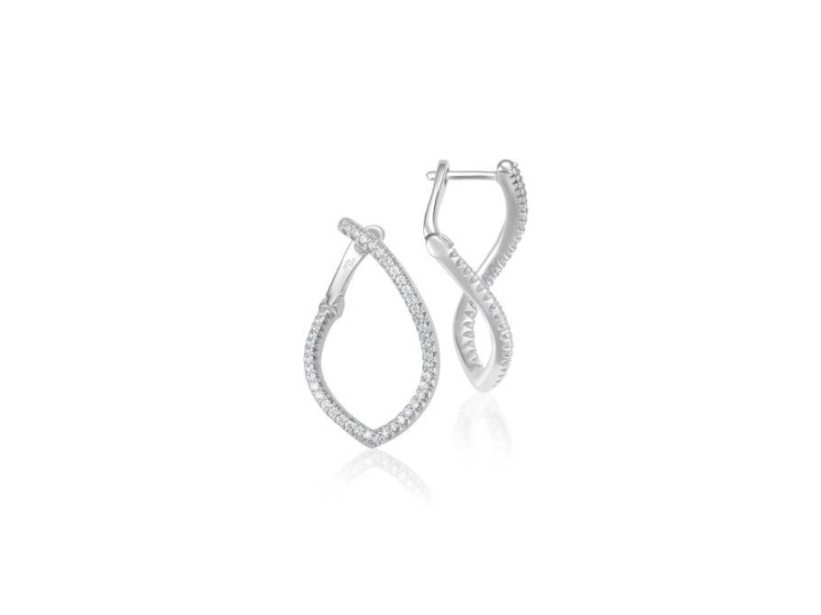 Bella Luce Selina Creolen Weißgold poliert mit Brillanten 0,250ct