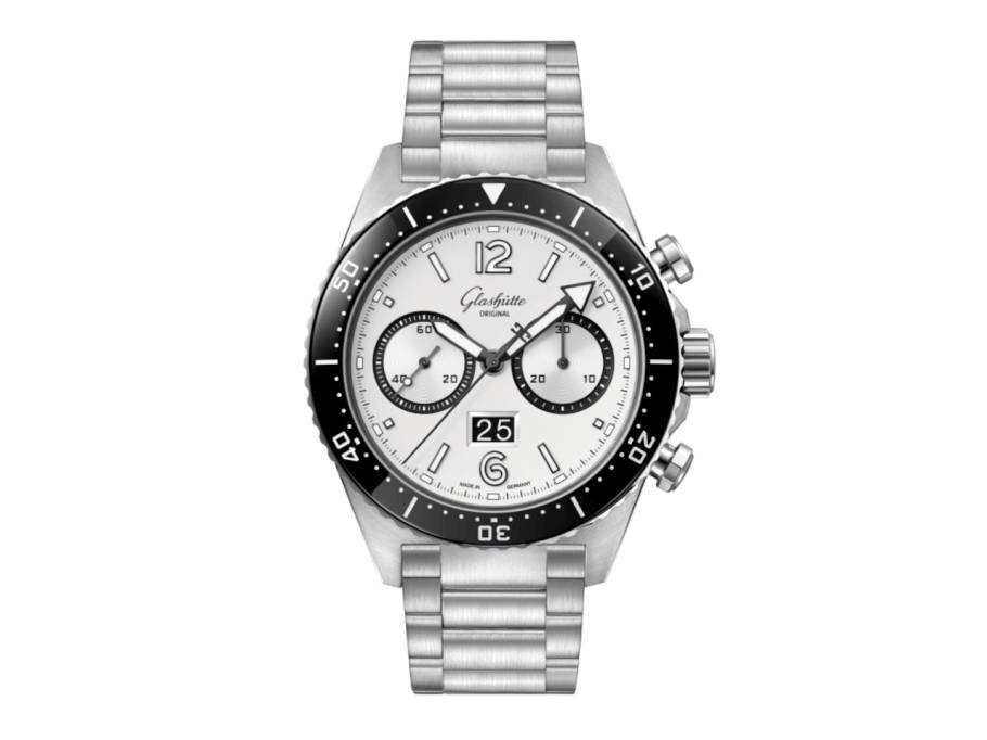 SeaQ  Chronograph Edelstahl Silver Screen Edelstahlband