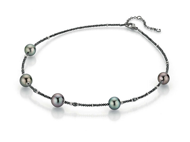 Castaway Collier mit Diamanten und Tahitiperlen MARUTEA