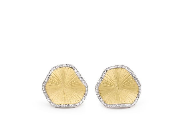  Sultana Ohrstecker Yellow Sunrise Gold mit Brillanten 0,360ct