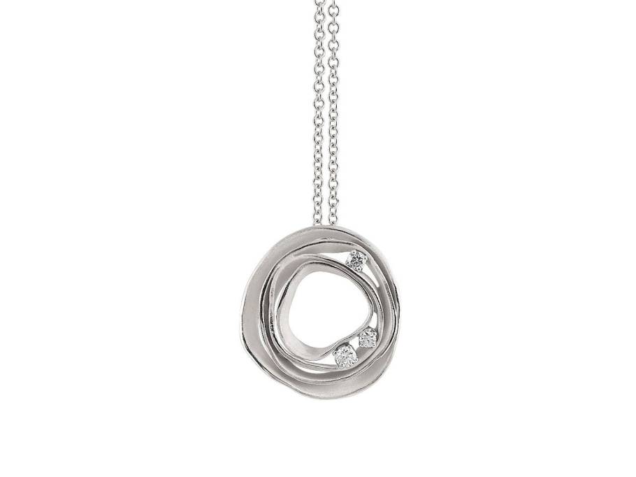 Dunes Collier White Ice Gold mit Brillanten 0,160ct
