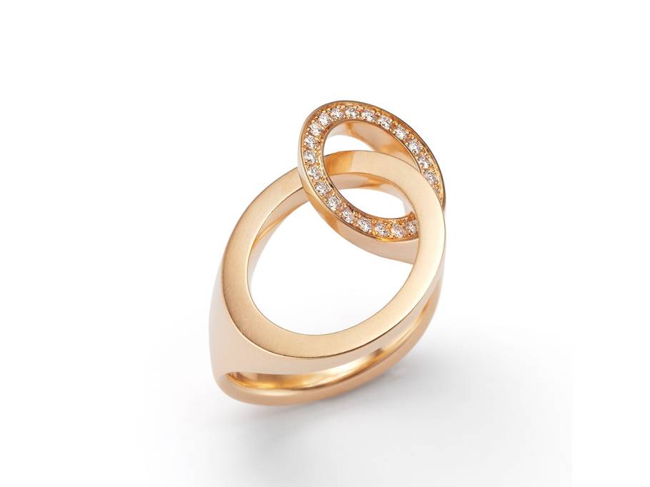 Liaison mit Brillanten Ring Gelbgold